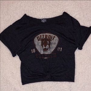 Detroit Tigers Cropped Tee